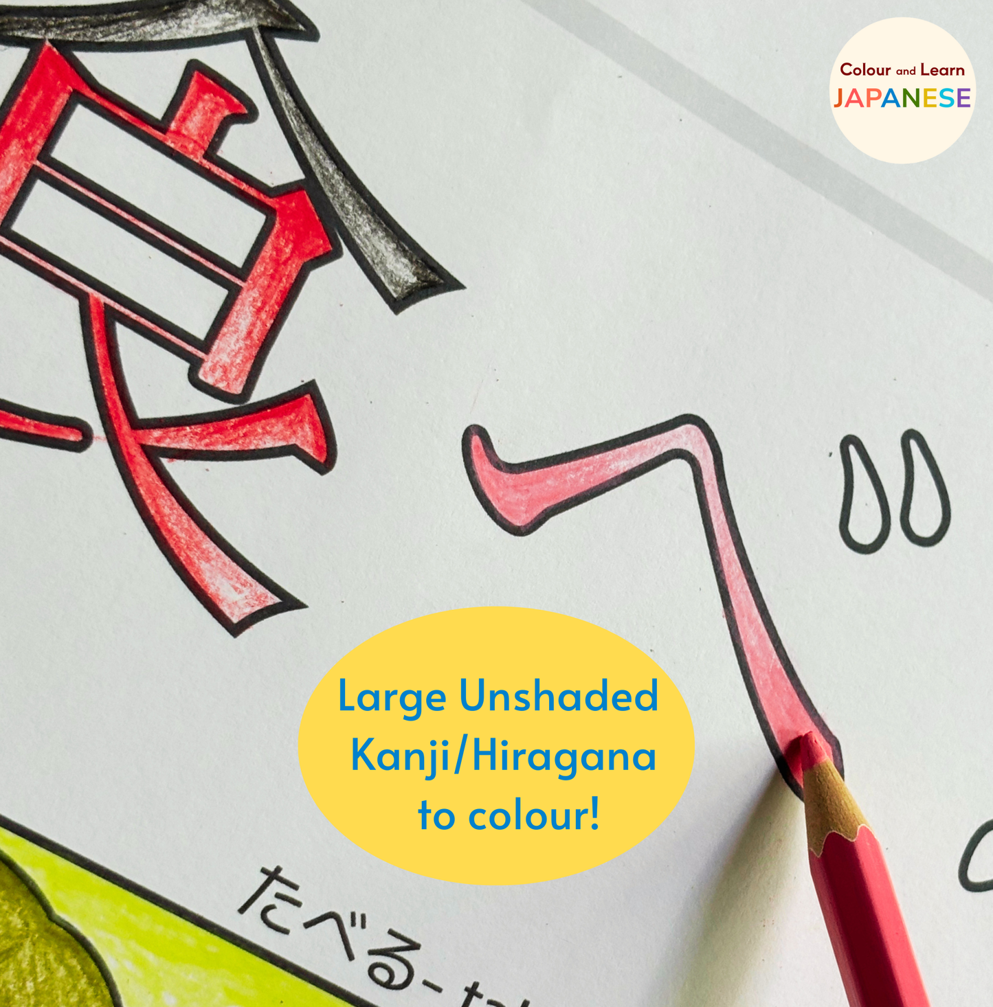 Everyday Actions-Verbs Vocabulary Printable Pack 6 of 9 (N5 Beginner Level) | Colour and Learn Japanese Fun Beginner Words: Let's Go Shopping!